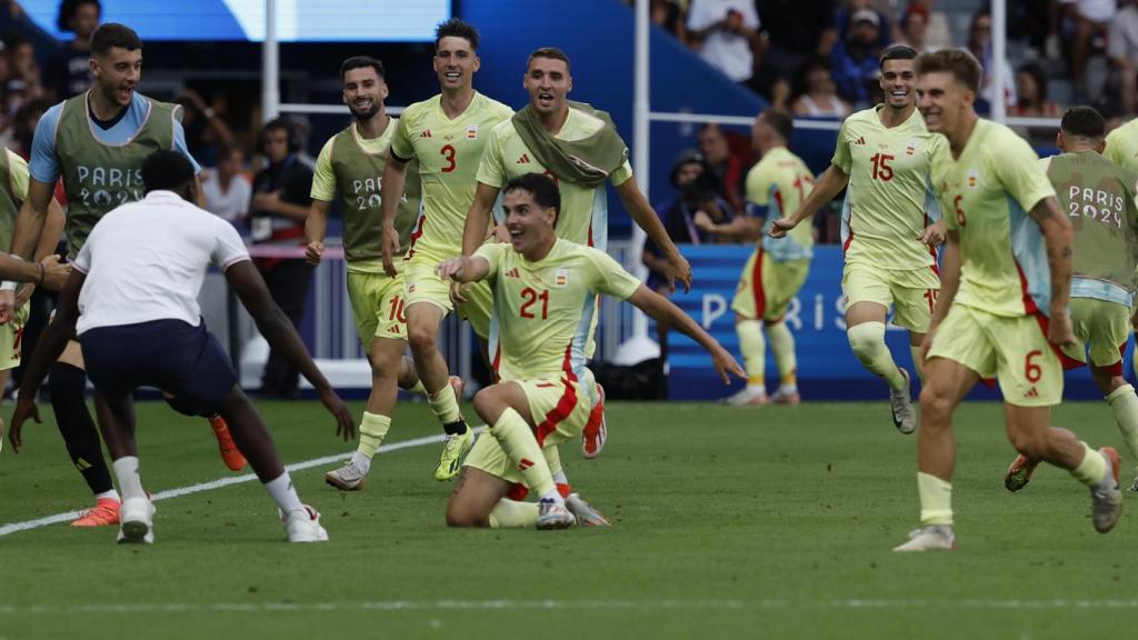 Sergio Camello marca el cuarto gol de España en la final de los Juegos Olímpicos