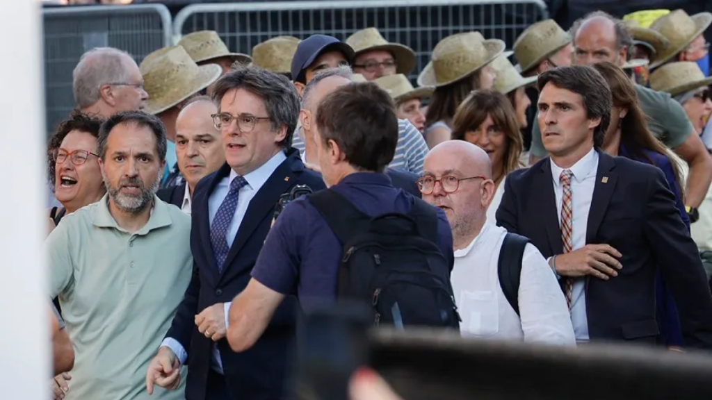 El 'expresident' Carles Puigdemont, en Barcelona el jueves