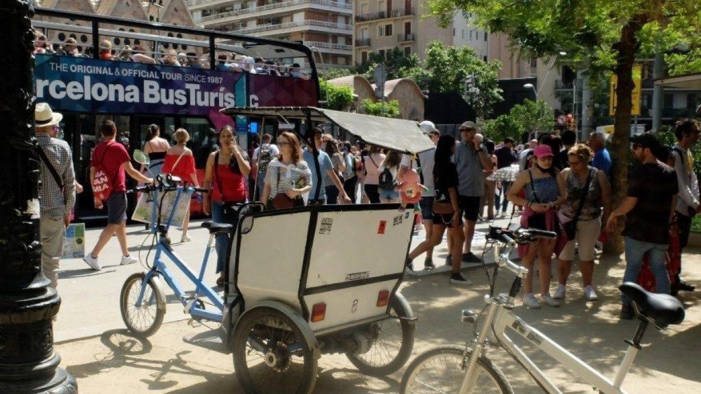 Imagen del entorno de la Sagrada Familia, una de las zonas más masificadas de Barcelona