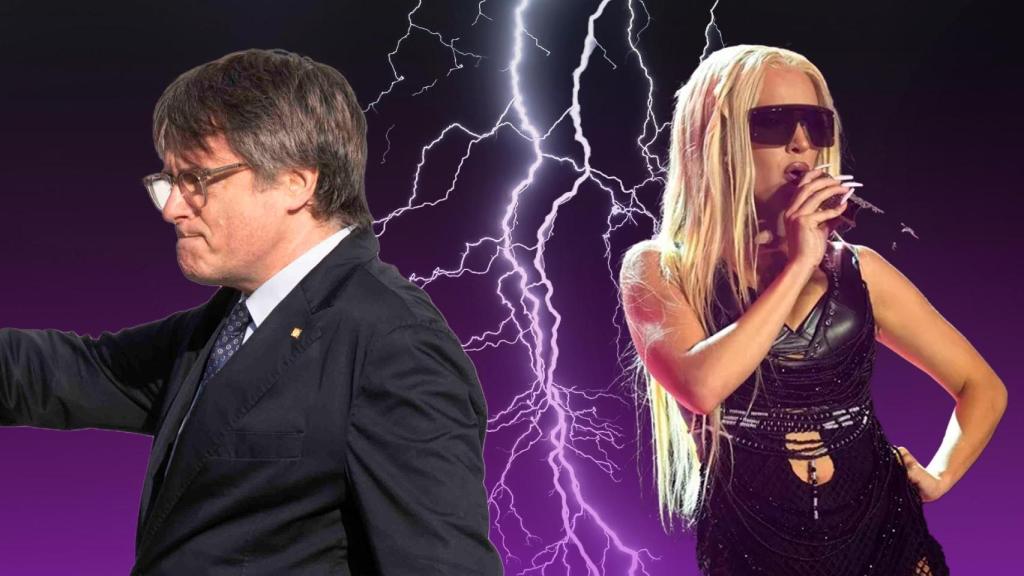 Fotomontaje Puigdemont y Bad Gyal