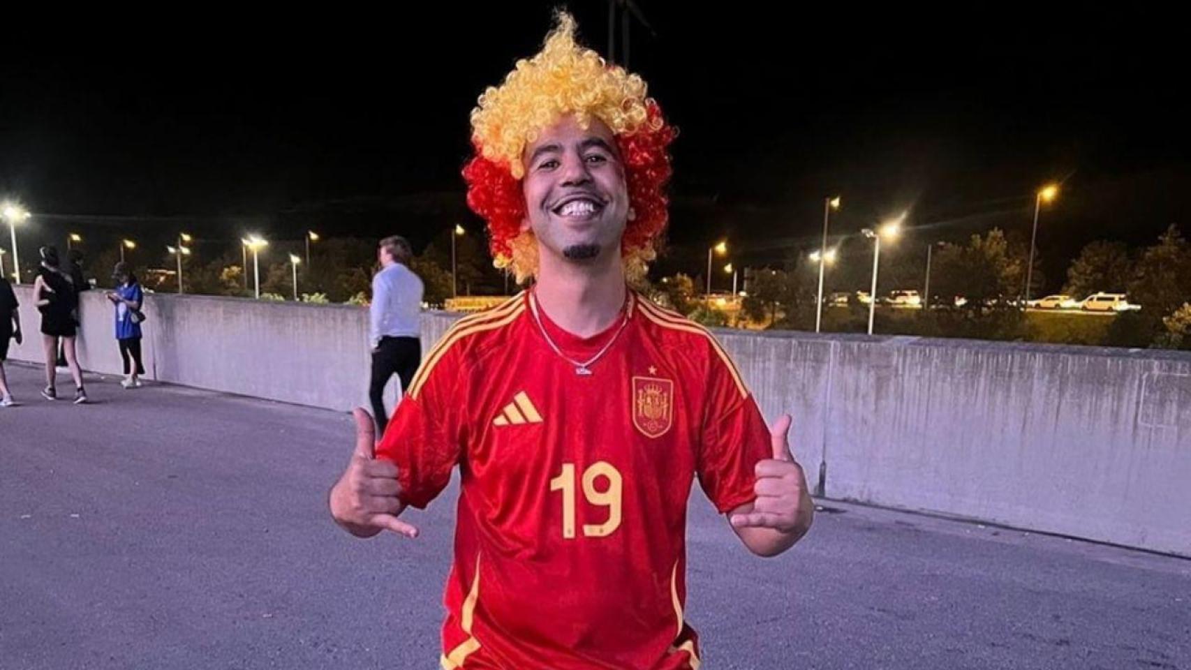 Mounir Nasraoui celebra la consecución de la Eurocopa por parte de su hijo Lamine Yamal