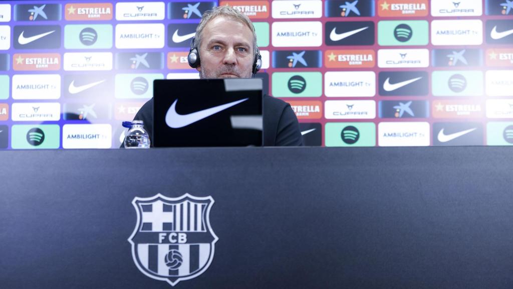 Hansi Flick, en la rueda de prensa prensa al Valencia-Barça