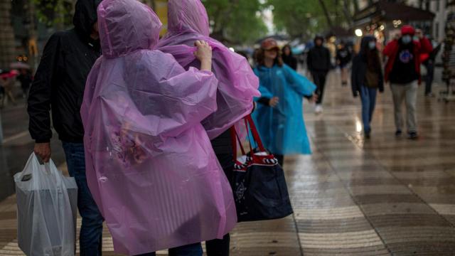 Día de lluvia en Barcelona