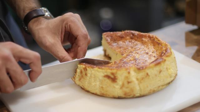 Una tarta de queso