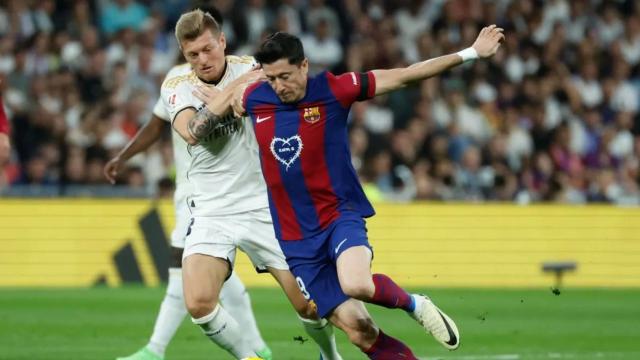 Kroos marca a Lewandowski el clásico disputado en el Santiago Bernabéu