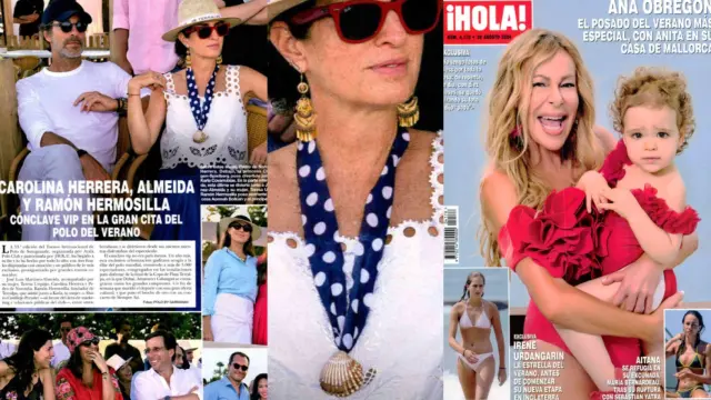 El collar de conchas de Carolina Herrera en '¡Hola!'