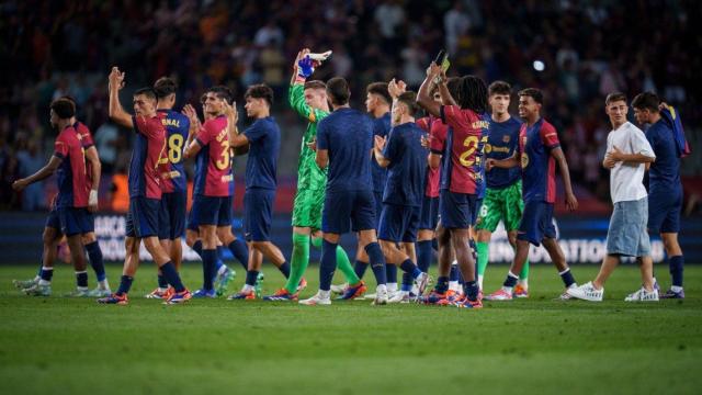 El Barça celebra la victoria contra el Athletic (2-1)