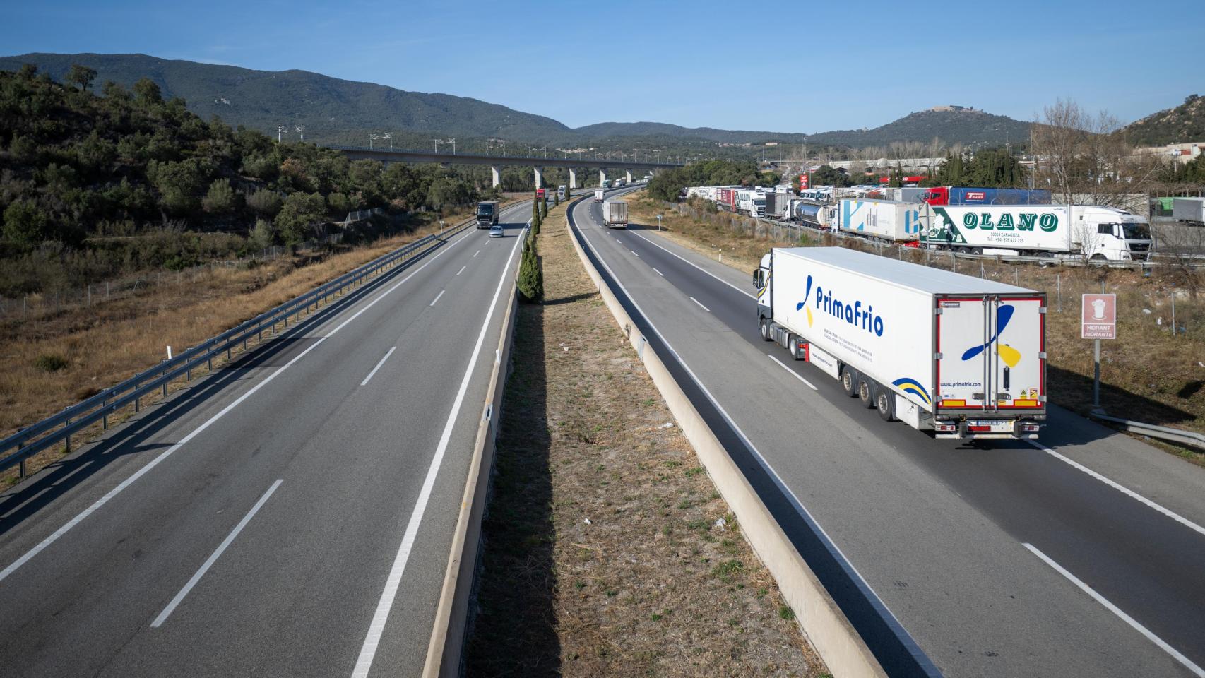 Imagen de un punto cercano a la frontera de La Jonquera