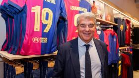 Joan Laporta, en la apertura de la segunda Barça Store en Madrid