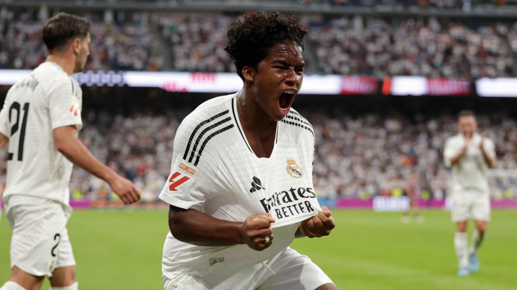 La escandalosa celebración de Endrick tras anotar su primer gol con el Real Madrid