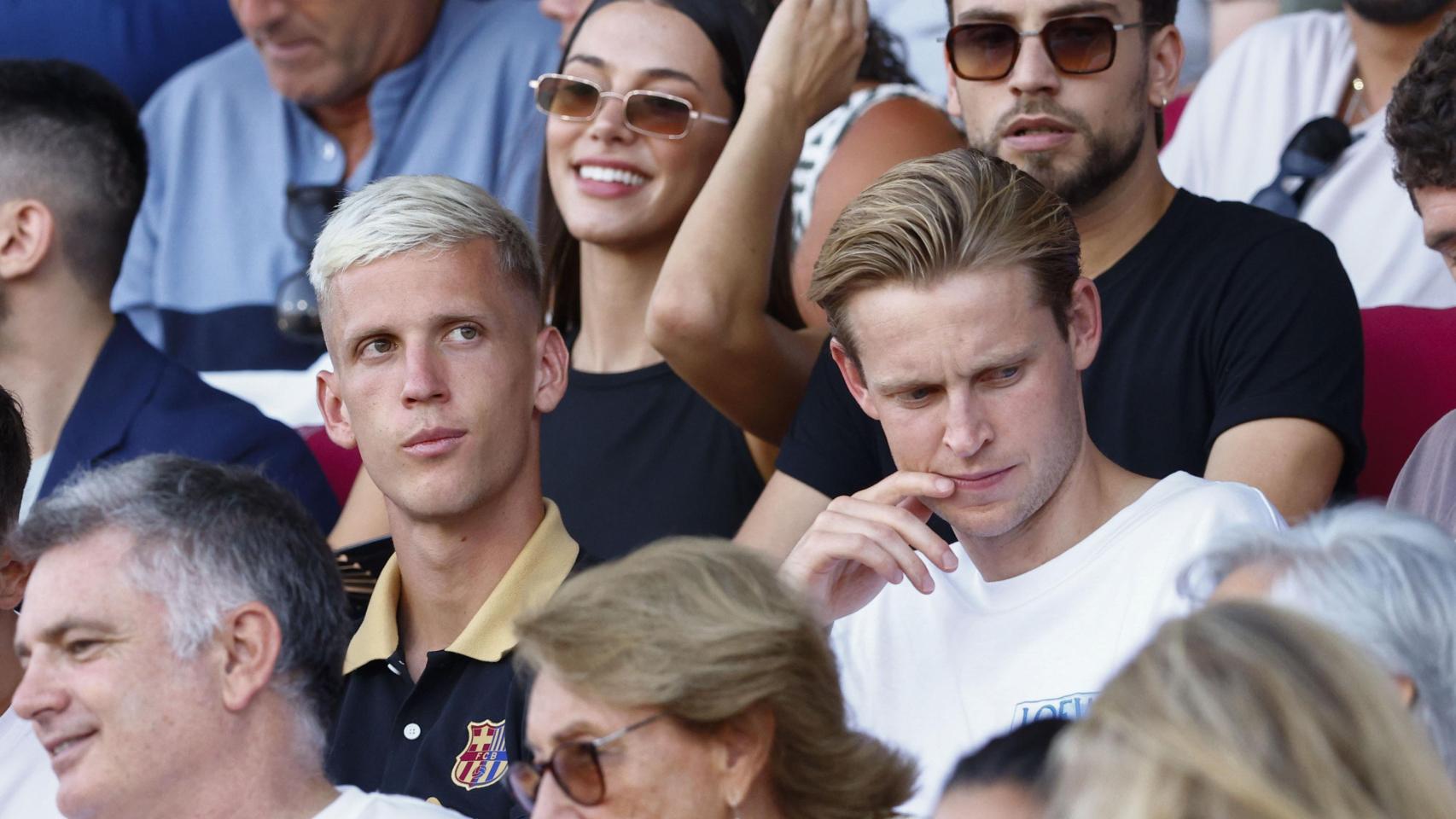 Frenkie de Jong, en Montjuïc junto a Dani Olmo