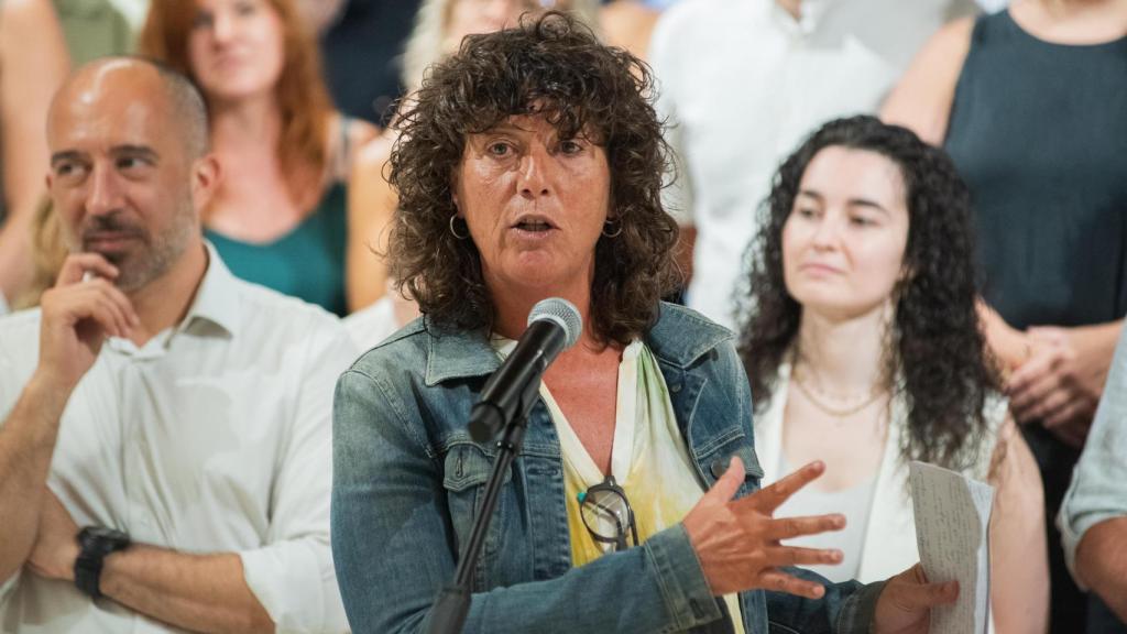 La diputada de ERC en el Congreso, Teresa Jordà, en la rueda de prensa de la Nova Esquerra Nacional