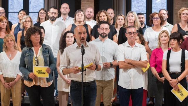 Los miembros de la candidatura de la Nova Esquerra Nacional