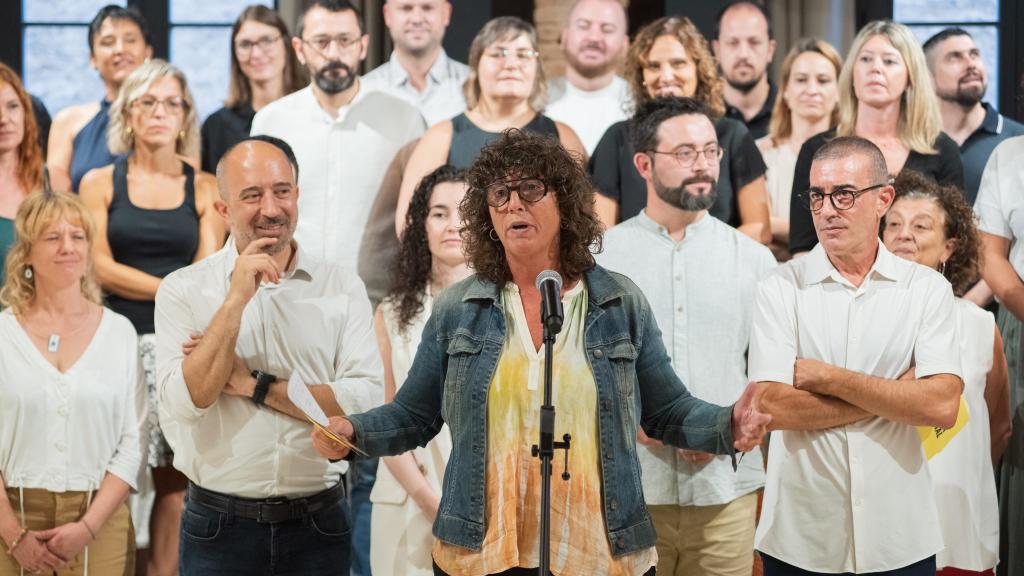 La diputada de ERC, Teresa Jordà, durante la presentación oficial de Nova Esquerra Nacional