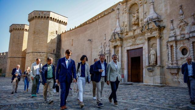 El presidente de la Generalitat, Salvador Illa, reúne a los 16 'consellers' de su Govern en unas jornadas de trabajo en el Arxiu Montserrat Tarradellas i Macià del Monestir de Poblet