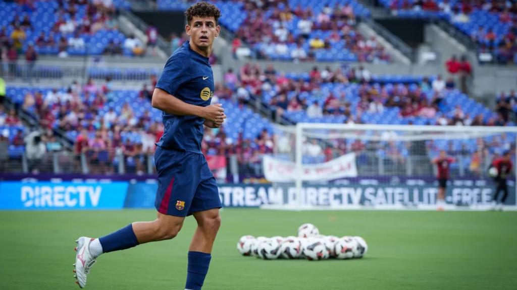 Sergi Domínguez, antes de debutar con el primer equipo del Barça