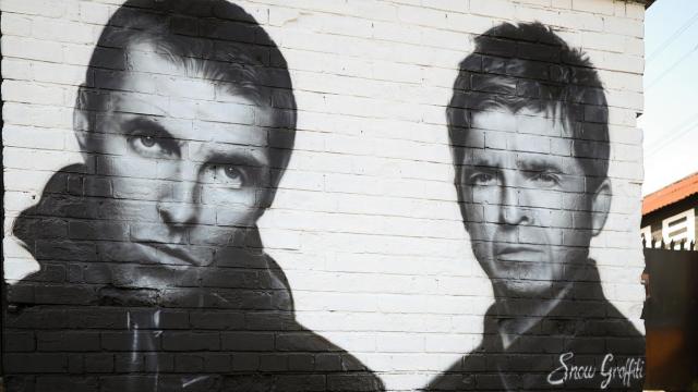 Mural de Oasis en Manchester