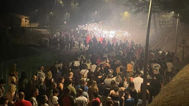 Imagen de las fiestas de Avià (Barcelona), donde un menor ha atropellado a un niño