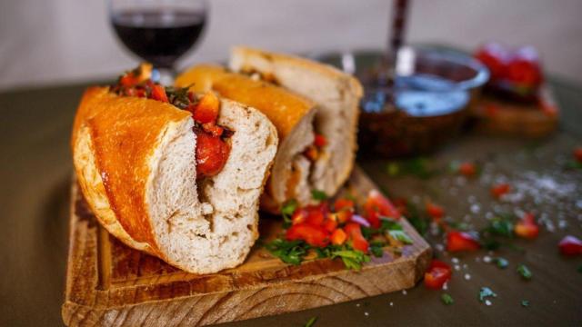 Un bocadillo típico argentino, el choripán