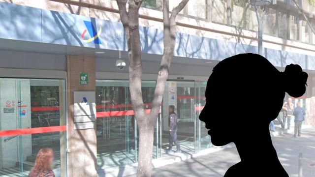 La Delegación de Hacienda en Cataluña y la silueta de una mujer