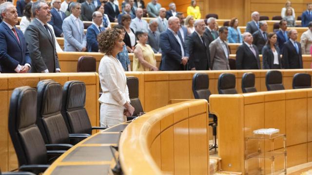 María Jesús Montero, durante un pleno en el Senado, a 4 de septiembre de 2024, en Madrid