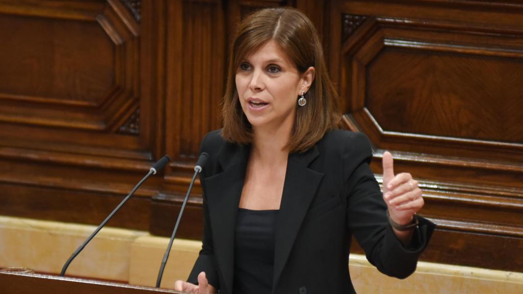 La portavoz del Grupo de Esquerra Republicana, Marta Vilalta, en el Parlament