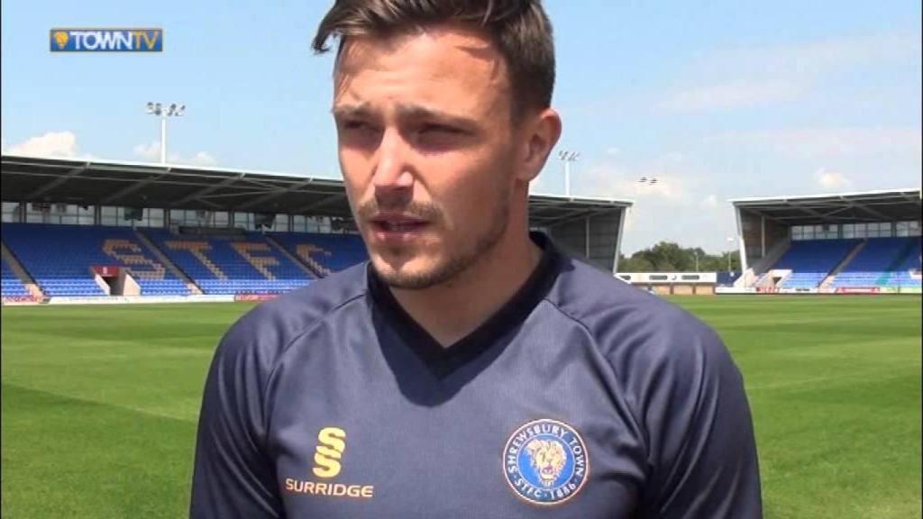 Andy Mangan, durante su etapa de jugador en el Shrewsbury Town