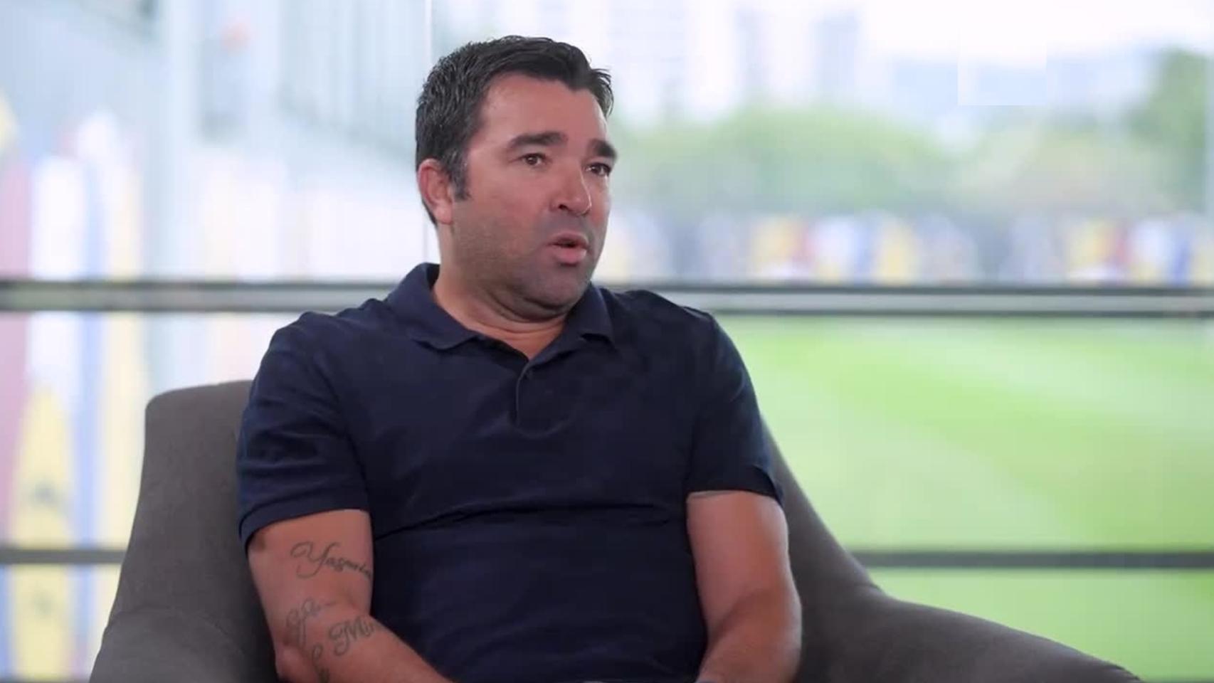 Deco, durante una entrevista concedida a Barça One