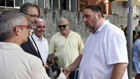 Oriol Junqueras, en los actos de la Diada ayer