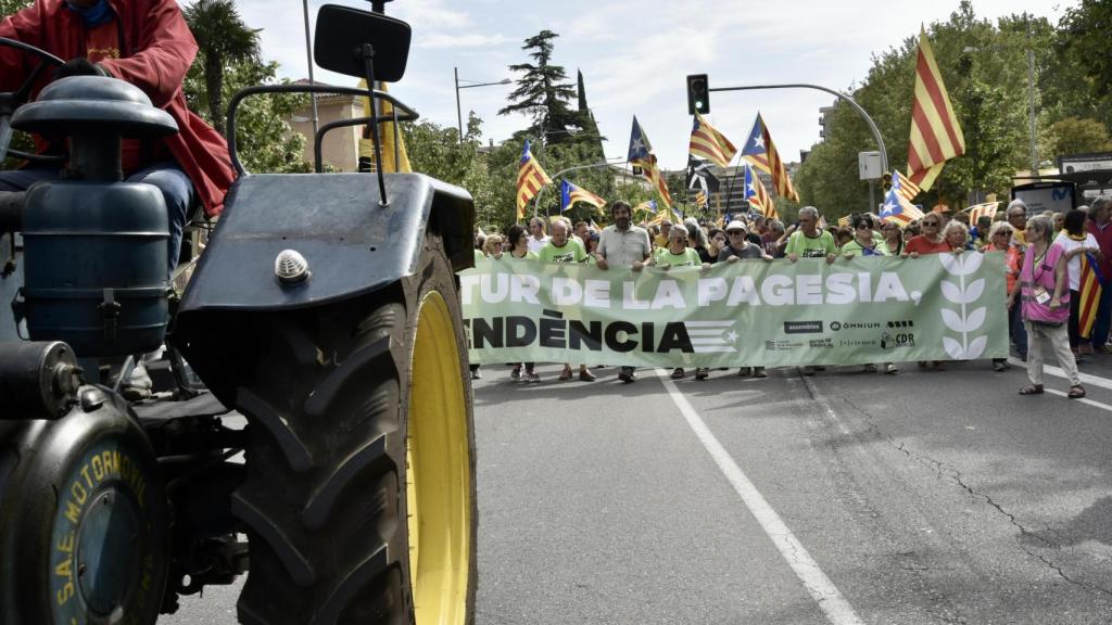 La marcha de la Diada en Barcelona