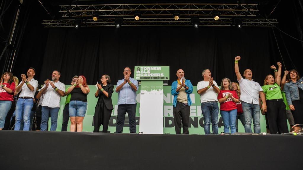 El acto unitario del 11S en Barcelona