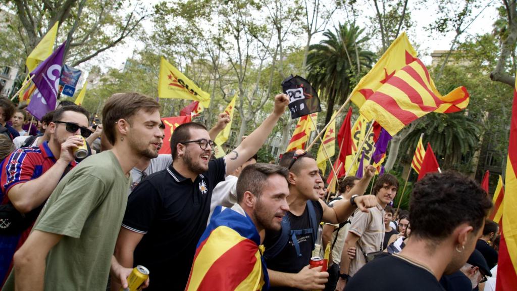 Protesta de la CUP en Urquinaona