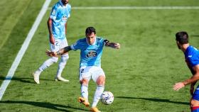 El futbolista Hugo Mallo, jugando con el Celta de Vigo