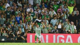 Vitor Roque agradece a Dios tras marcar su primer gol con el Betis