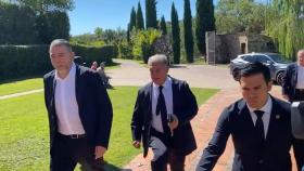 Joan Laporta llega a la comida de directivas previa al Girona-Barça