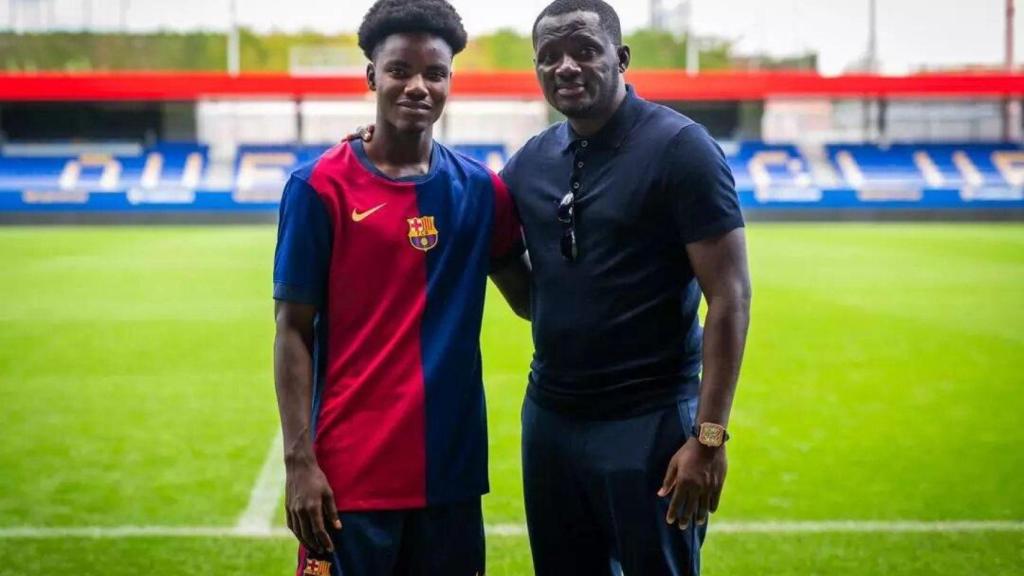 David Oduro, jugador del Barça B