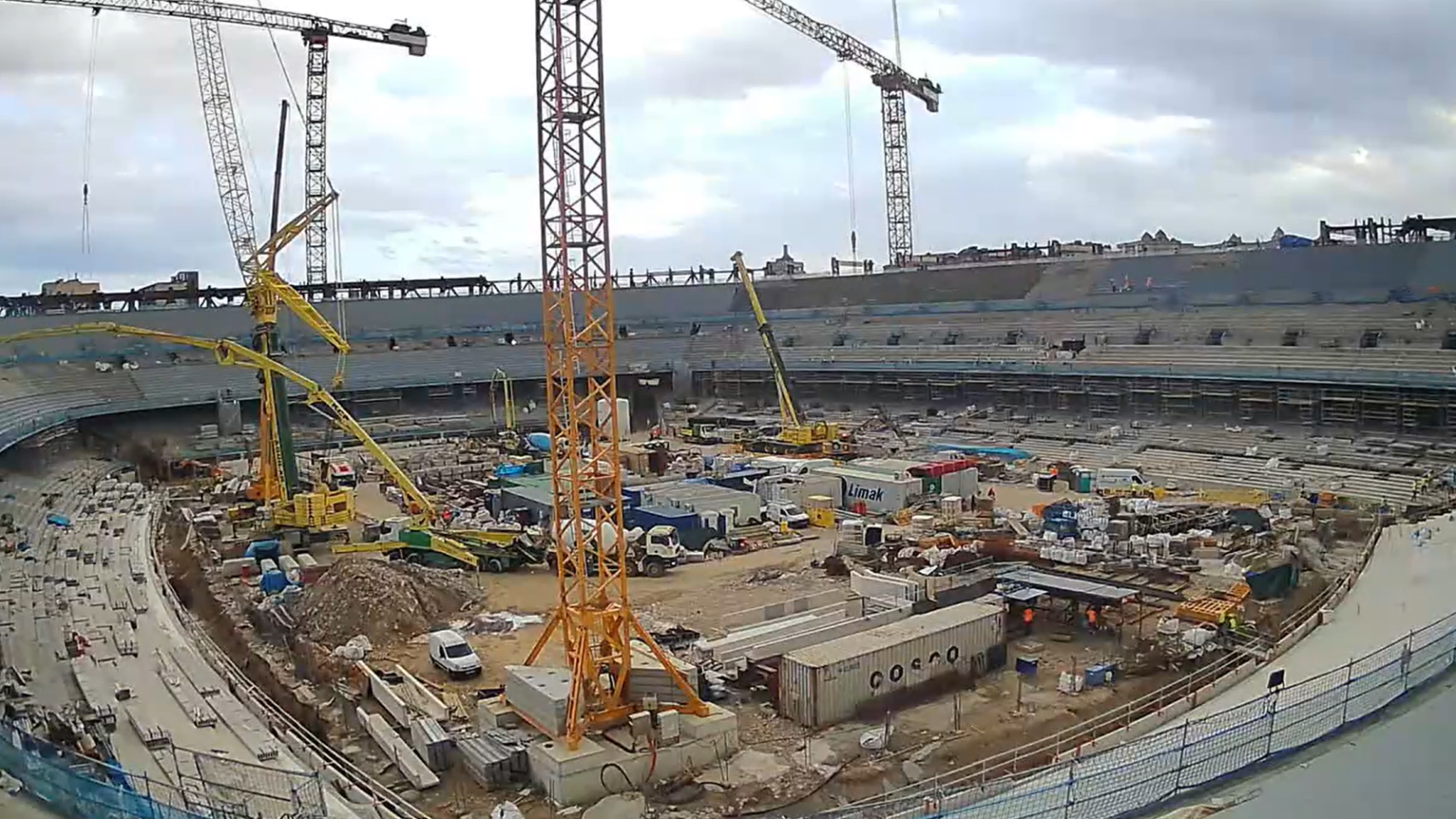 Imagen de las obras del Camp Nou