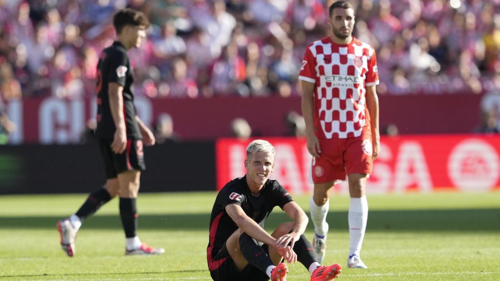 Dani Olmo se lesiona en el partido contra el Girona