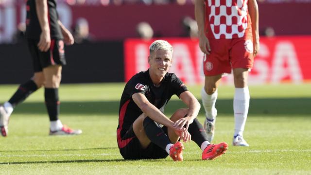 Dani Olmo se lesiona en el Girona-Barça