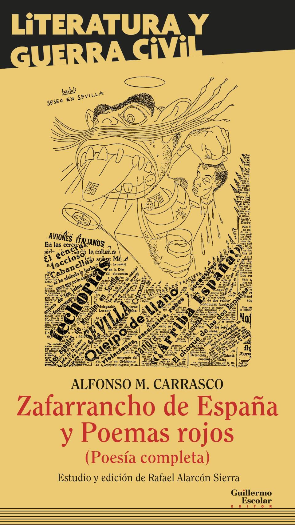 Portada del libro que reúne la poesía completa de Alfonso M. Carrasco, en una edición a cargo de Rafael Alarcón Sierra.