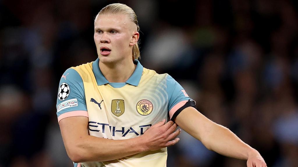 Erling Haaland, durante el partido del City contra el Inter de Milán