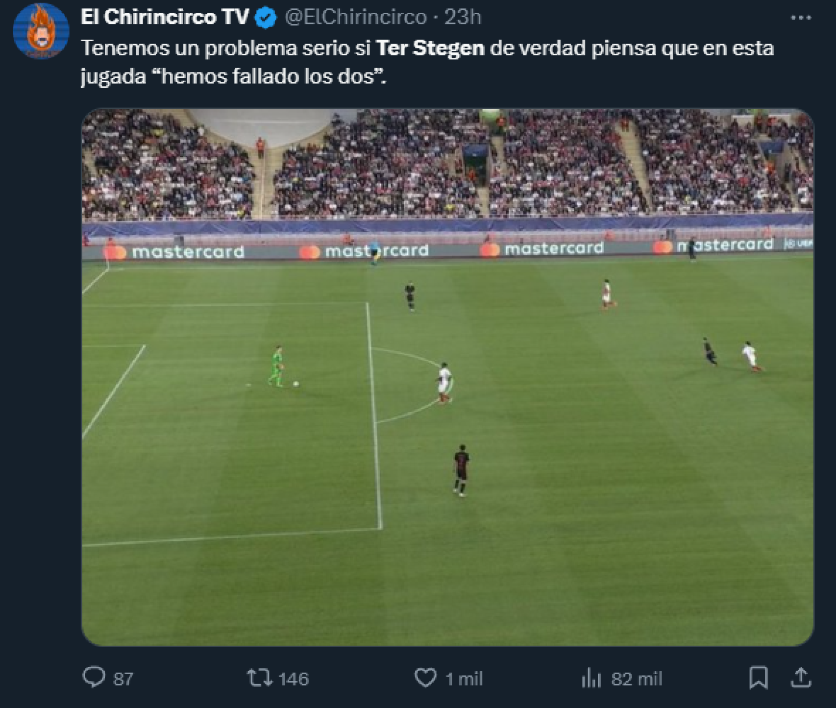 La afición crítica a Ter Stegen (1)