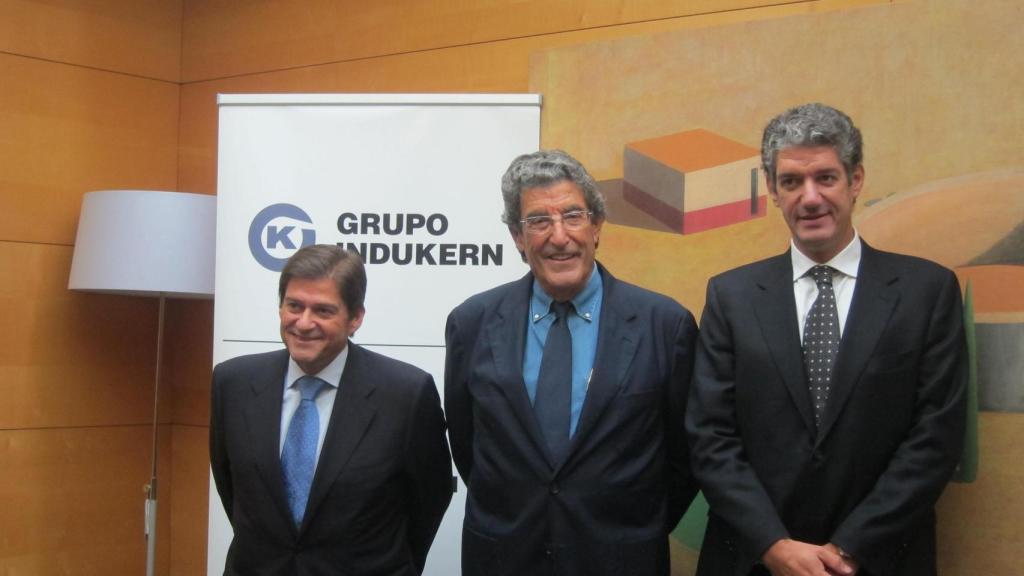 Raúl Díaz-Varela (vicepresidente Grupo Indukern), José Luis Díaz-Varela (presidente Grupo Indukern) y Daniel Díaz-Varela (director general Grupo Indukern)