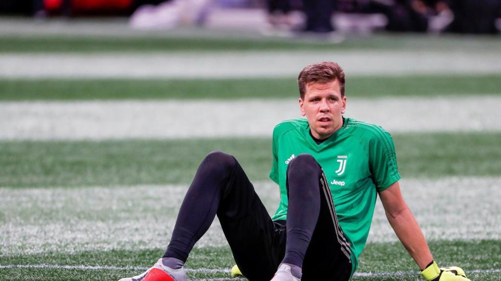 Wojciech Szczesny, objetivo del Barça, en un entrenamiento con la Juventus