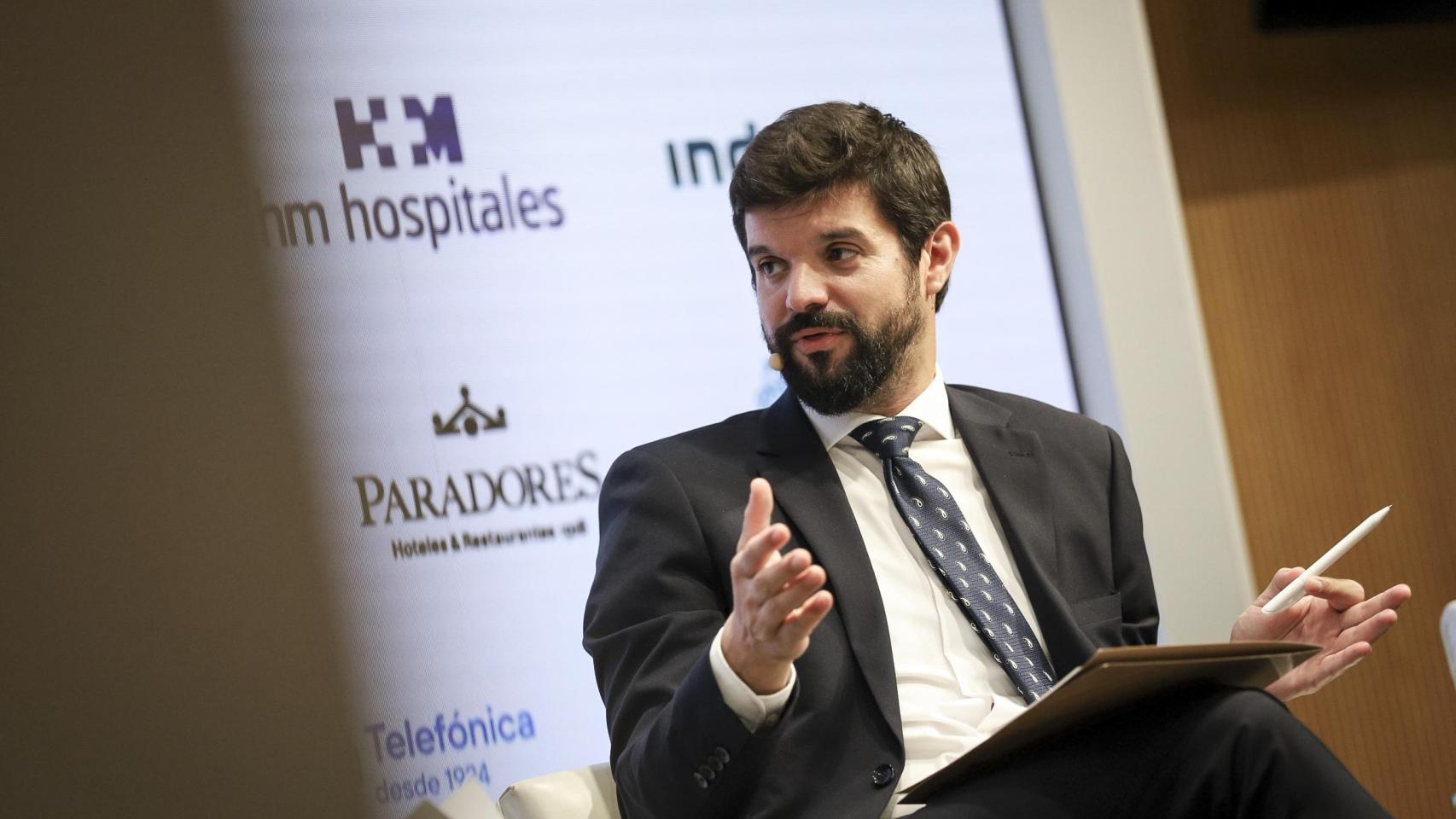 Gerard Esteva, presidente de la UFEC, en una mesa redonda organizada por Culemanía