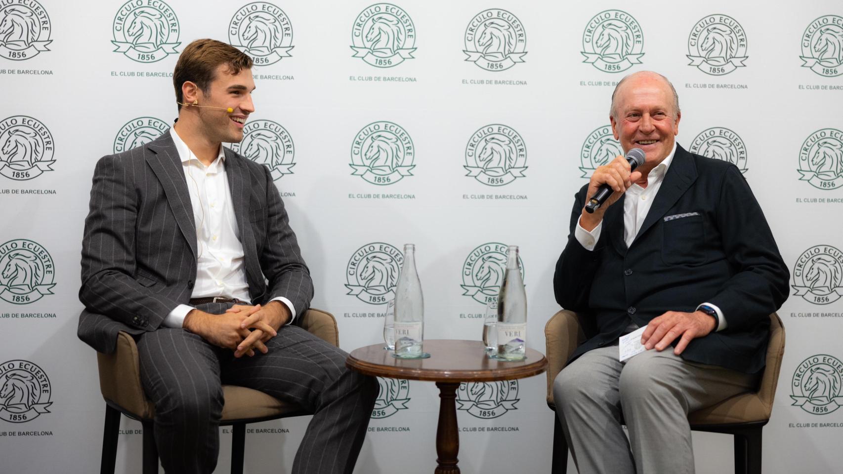 Tomàs Güell junto a Enrique Lacalle