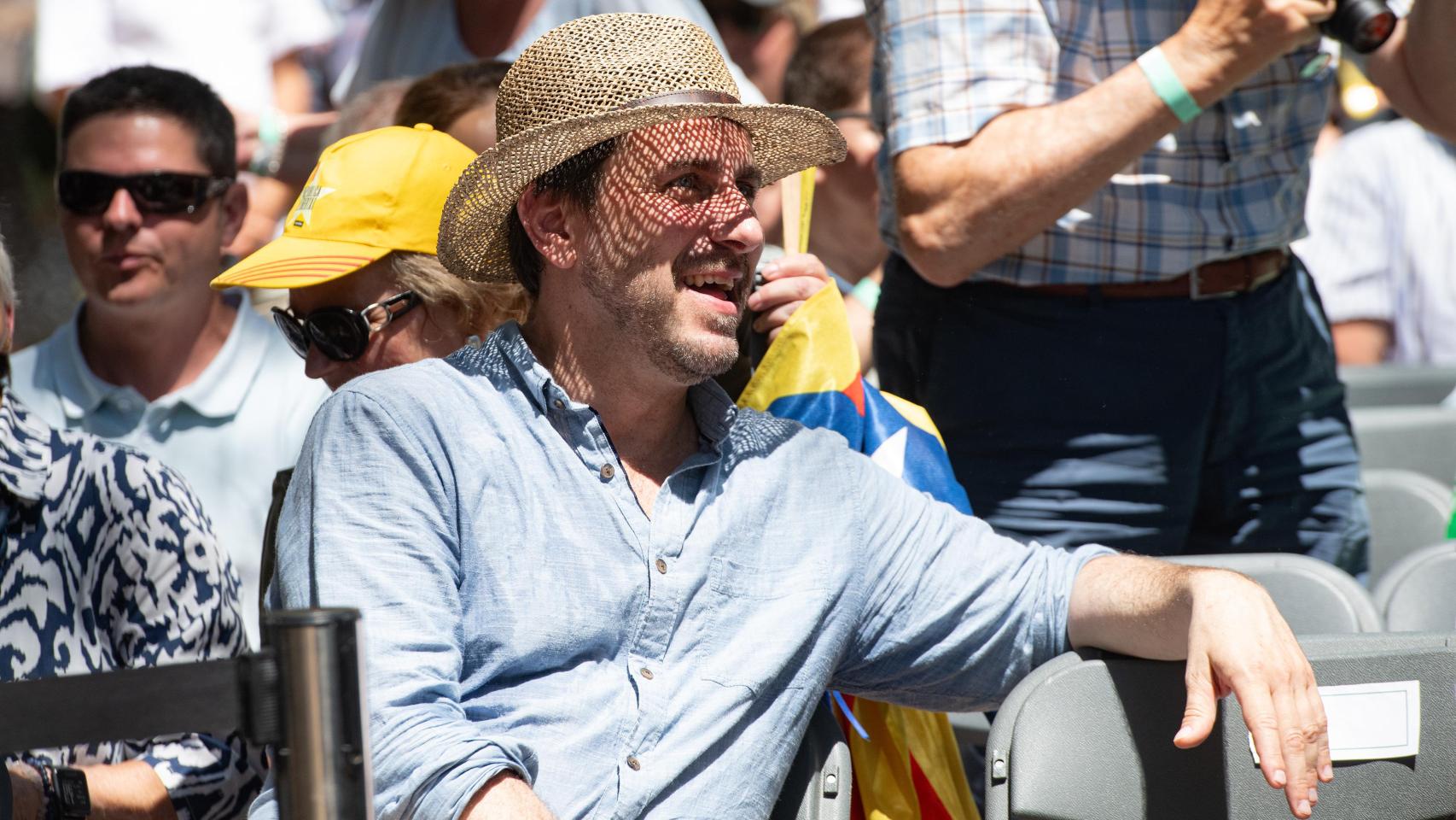 Imagen de archivo de Toni Comín en un acto del independentismo en el sur de Francia