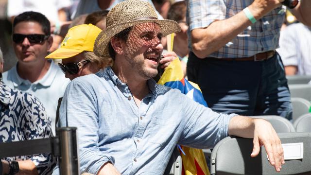 Imagen de archivo de Toni Comín en un acto del independentismo en el sur de Francia