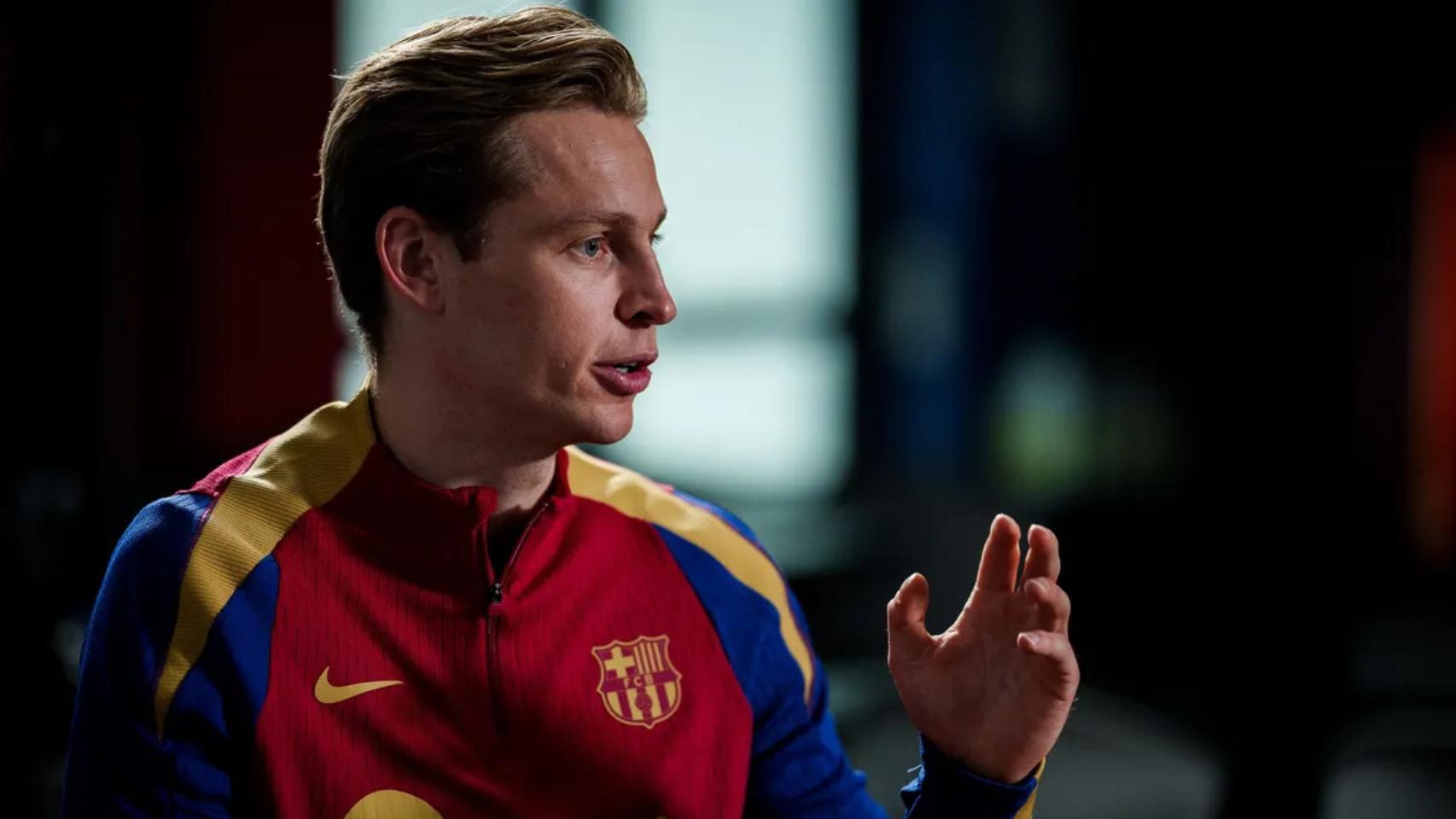 Frenkie de Jong, en una entrevista concedida a los medios del Barça