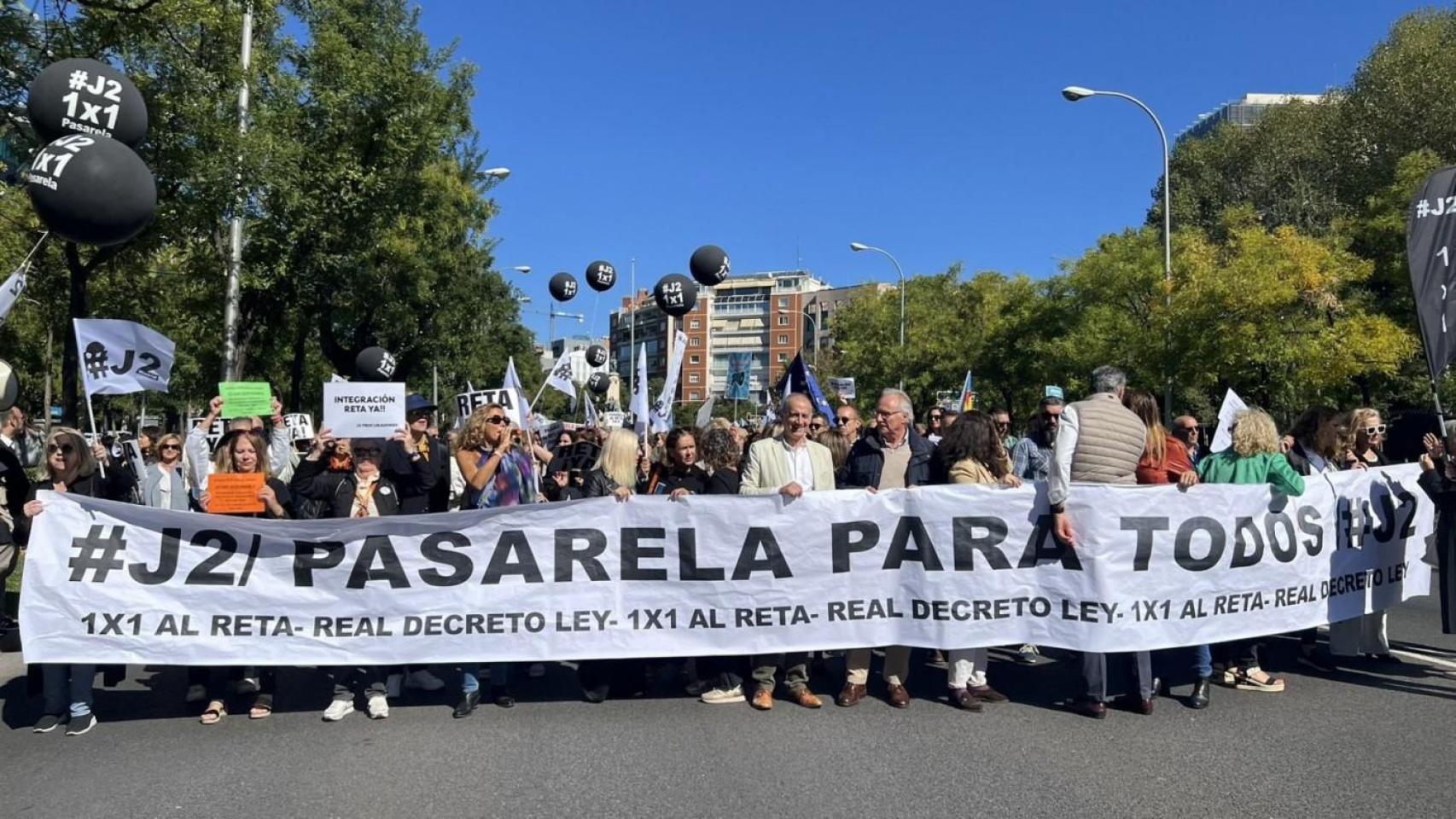 La manifestación de abogados en Madrid el fin de semana